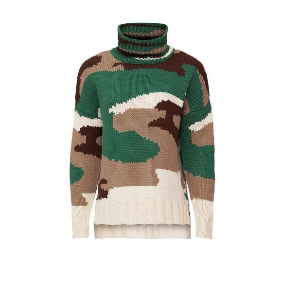 525 America Camo Turtleneck Oversized Sweater - Picture 5 of 13